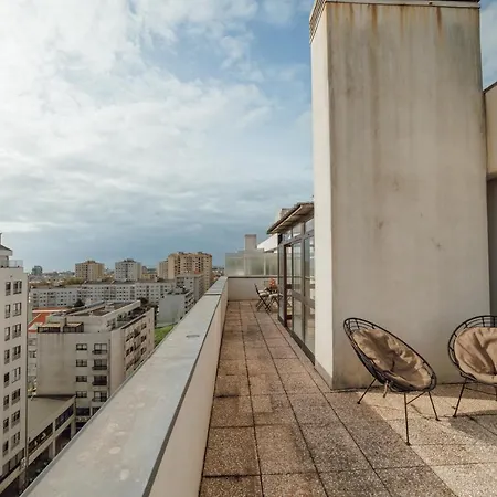 Center Grand With Seaview Terrace By Vacationy Apartamento Oporto